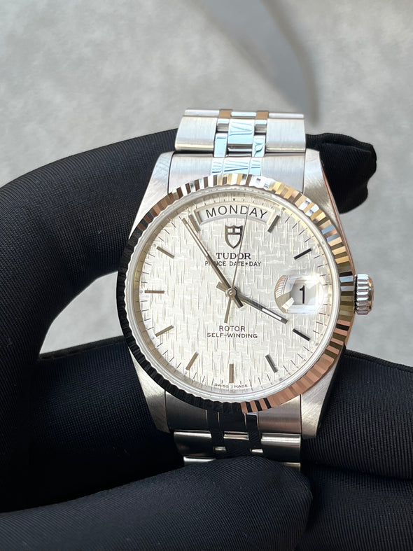 Tudor Prince Date-Day 76214 Automatic Linen dial watch