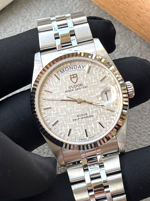 Tudor Prince Date-Day 76214 Automatic Linen dial watch