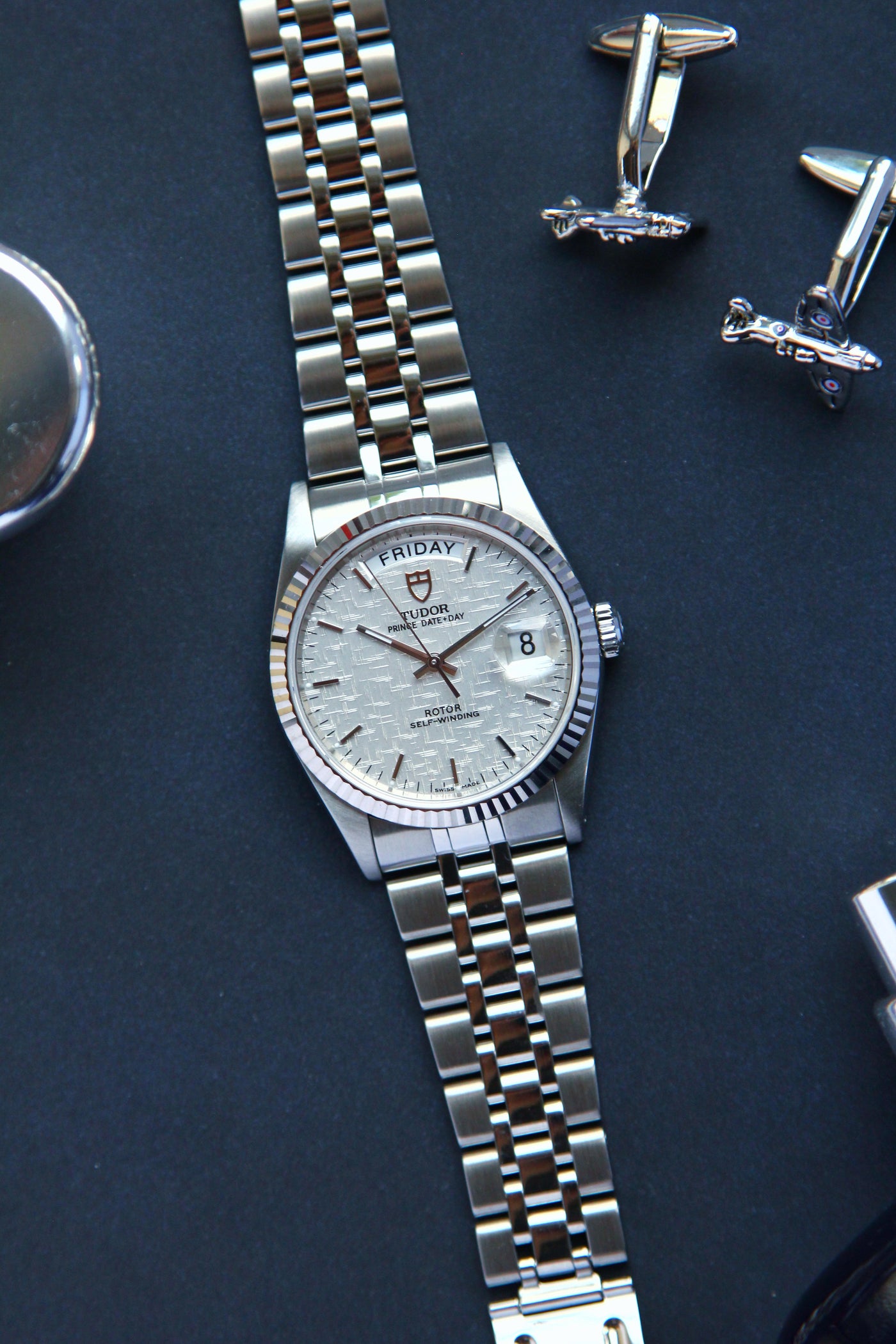 Tudor day date fluted bezel clearance