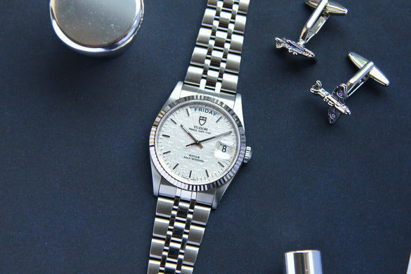 Tudor Prince Date-Day 76214 Automatic Linen dial watch