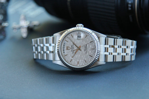 Tudor Prince Date-Day 76214 Automatic Linen dial watch