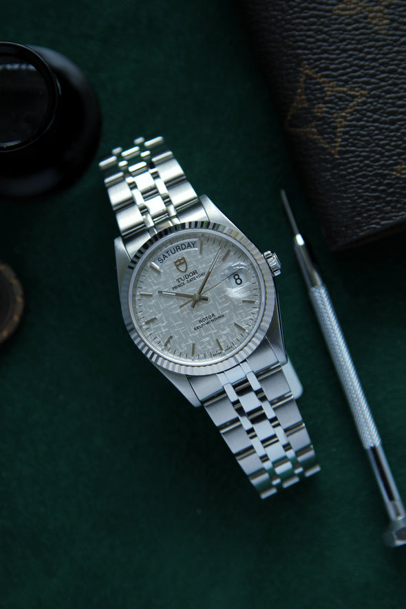Tudor Prince Date-Day 76214 Automatic Linen dial watch