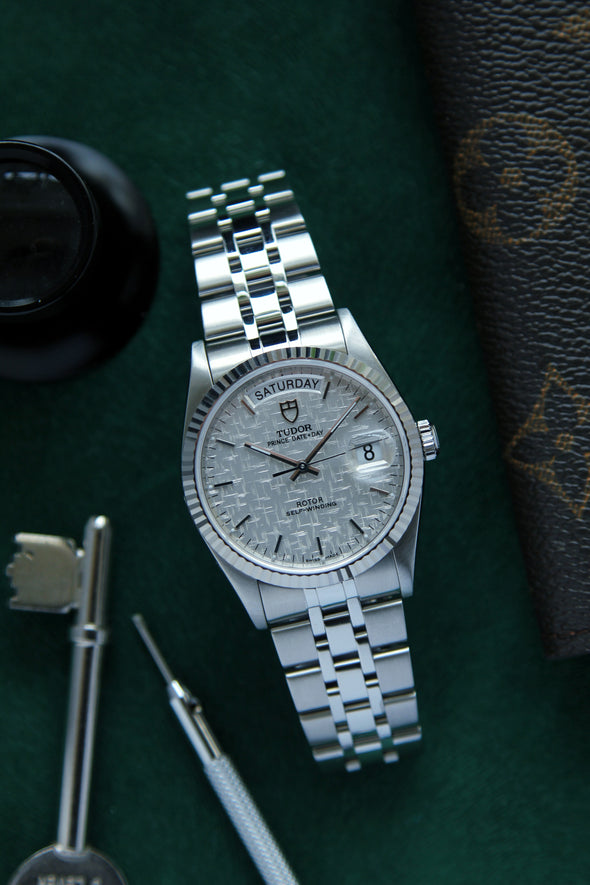 Tudor Prince Date-Day 76214 Automatic Linen dial watch