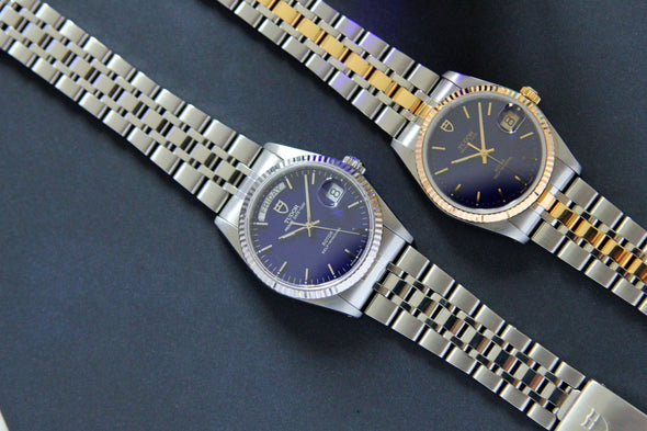 Tudor Prince Day-Date 76214 rare blue dial Watch