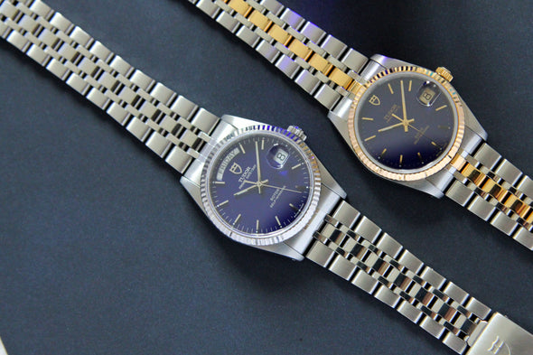 Tudor Prince Day-Date 76214 rare blue dial Watch