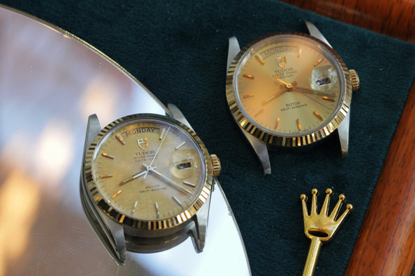 Tudor Vintage Oyster Date 94613 Linen Dial watch 1990 Circa