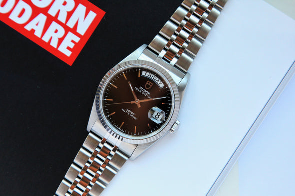 Tudor Prince Day-Date 76214 Black Dial Full-Set Watch
