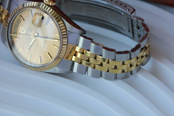 Tudor Vintage Oyster Date 94613 Gold Dial watch 1990 Circa