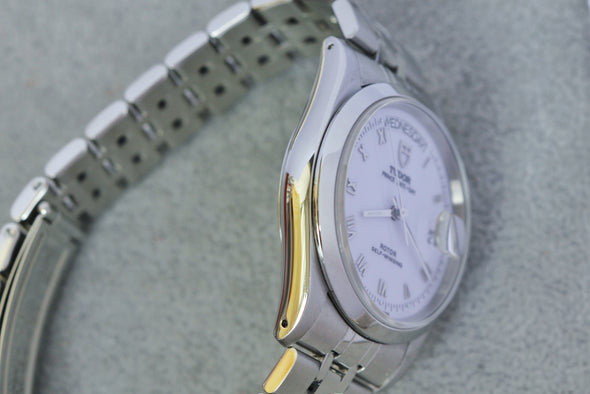 Tudor Prince Date-Day 76200 Roman dial Watch