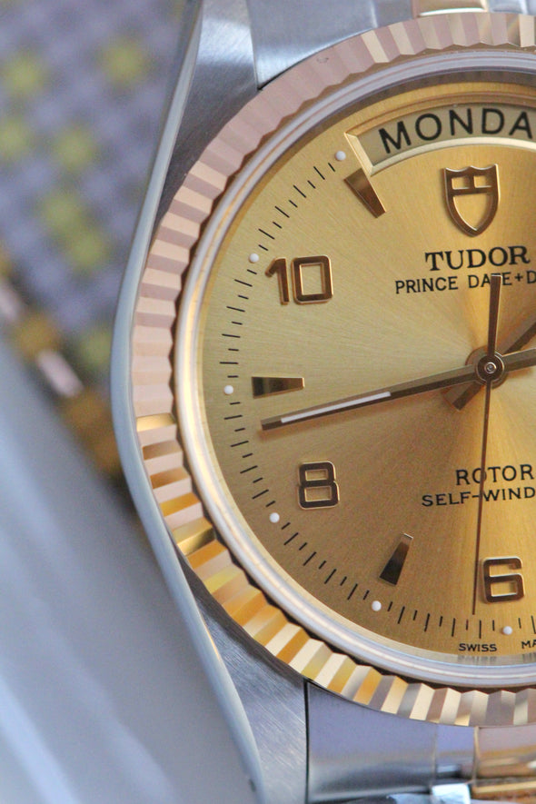 Tudor Prince Date-Day 76213 Automatic Arabic Dial watch full-set