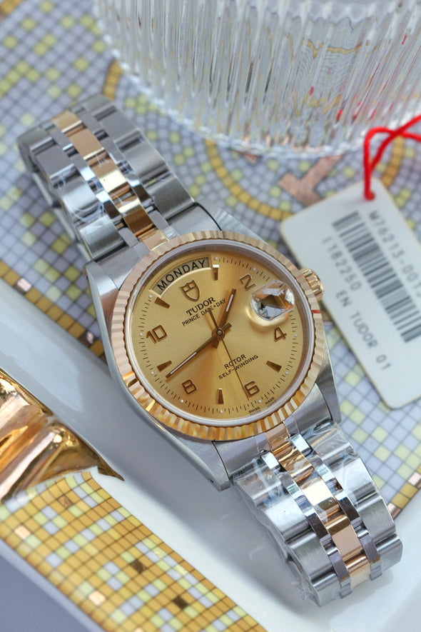 Tudor Prince Date-Day 76213 Automatic Arabic Dial watch full-set