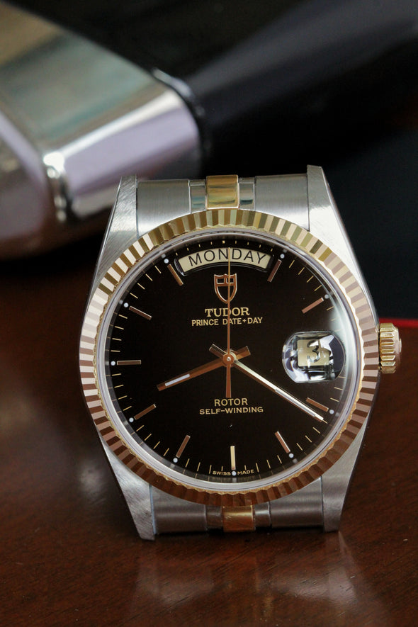 Tudor Prince Date-Day 76213 Automatic Black Dial Watch 2022 Full-Set