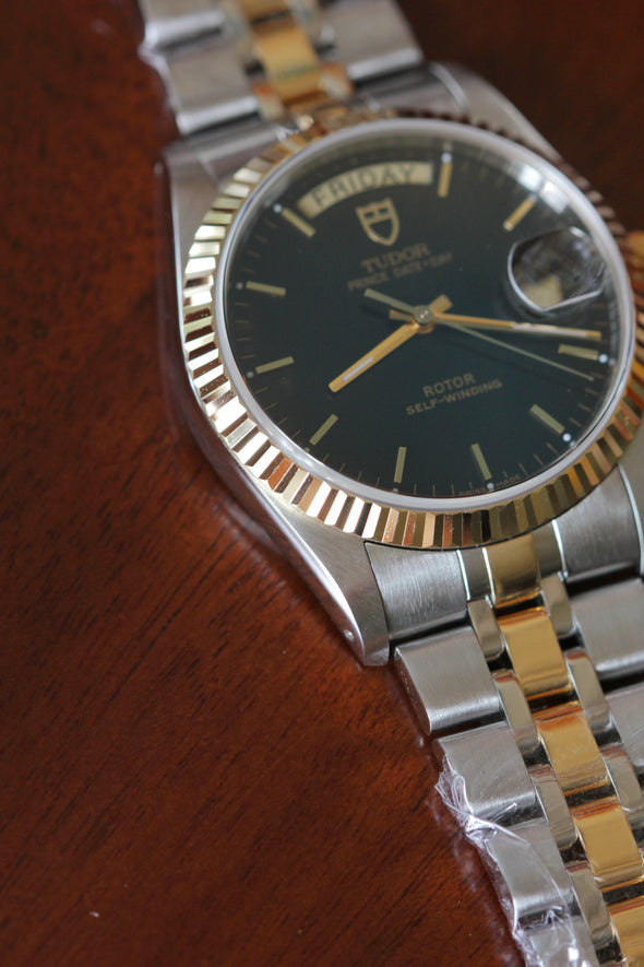 Tudor Prince Date-Day 76213 Automatic Black Dial Watch