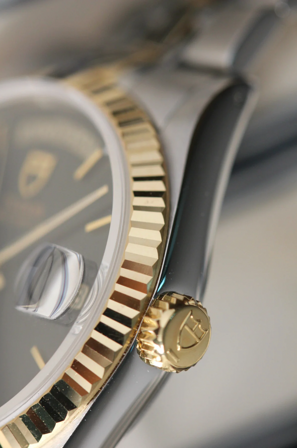Tudor Prince Date-Day 76213 Automatic Black Dial Watch