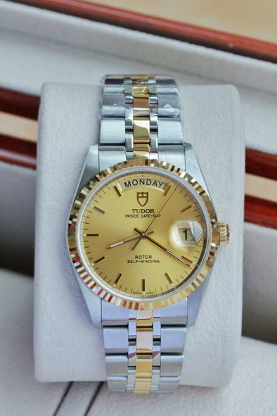 Tudor Prince Date-Day Champagne Dial Watch
