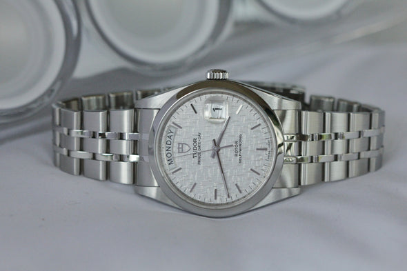 Tudor Prince Date-Day 76200 Linen Dial Full-set 2017 Watch