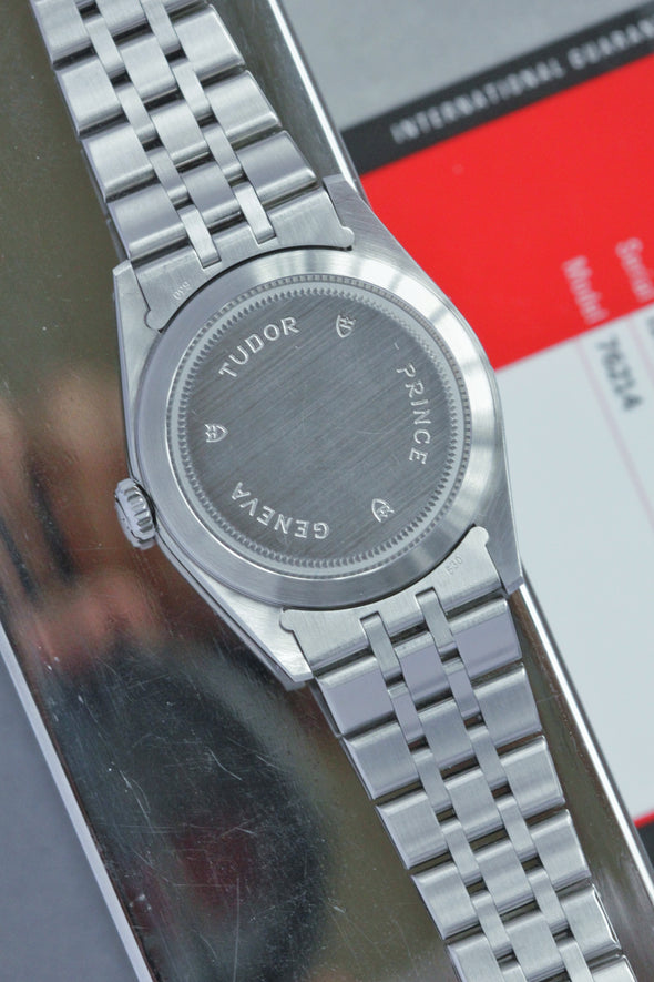 Tudor Prince Date-Day 76214 Automatic Linen dial watch 2018 full-set