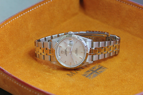 Tudor Prince Date-Day 76214 sunburst dial watch