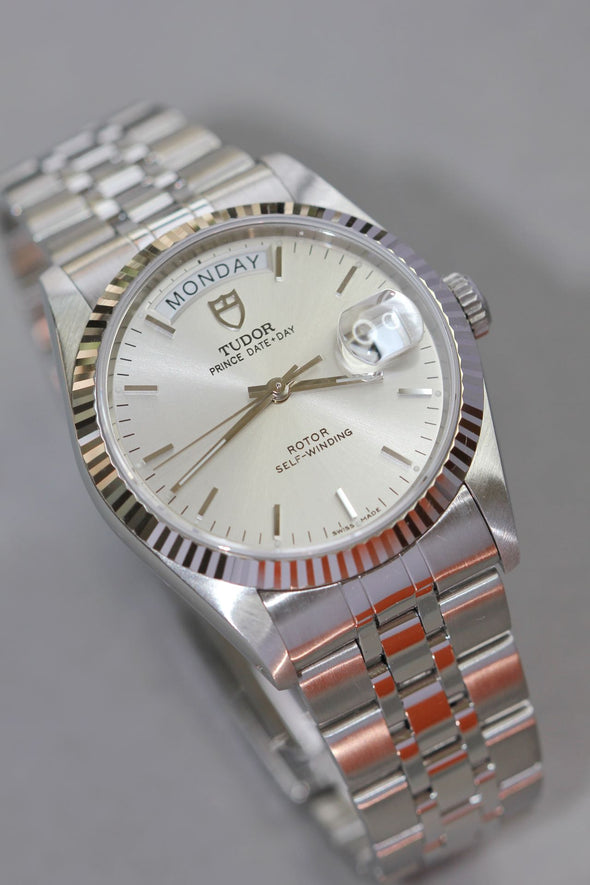 Tudor Prince Date-Day 76214 sunburst dial watch