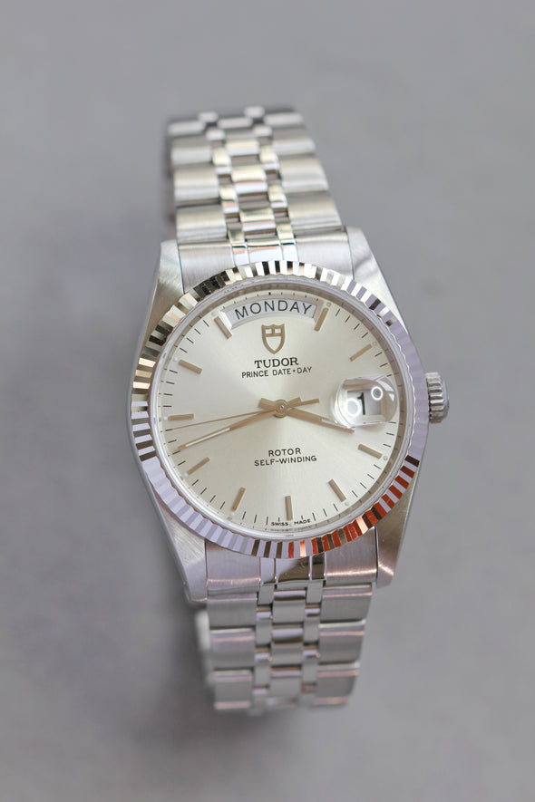 Tudor Prince Date-Day 76214 sunburst dial watch