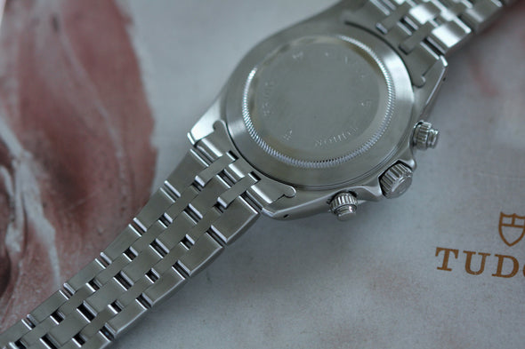 Tudor Prince Date Chronograph 79280 Mini Daytona Rare Panda Dial