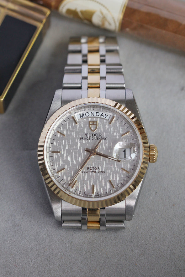 Tudor Prince Date-Day 76213 White Linen Dial watch