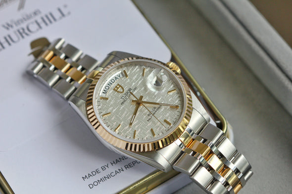 Tudor Prince Date-Day 76213 White Linen Dial watch