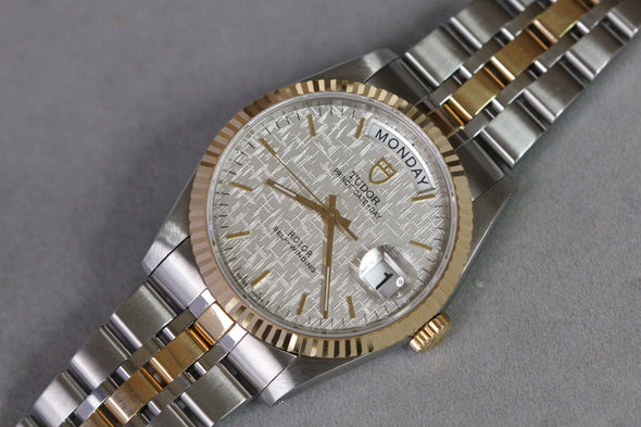 Tudor Prince Date-Day 76213 White Linen Dial watch