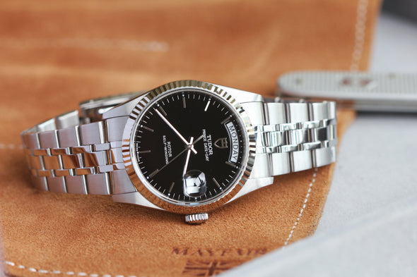 Tudor Prince Day-Date 76214 Black Dial Watch