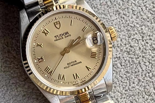 Tudor Prince Day 72033 Arabic Champagne dial watch