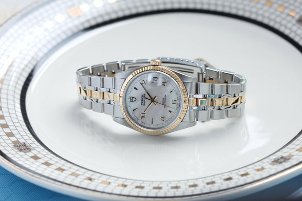 Tudor Prince Day 74033 Rare Mother of Pearl dial watch