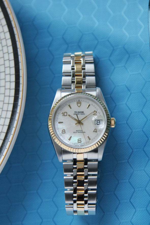 Tudor Prince Day 74033 Rare Mother of Pearl dial watch