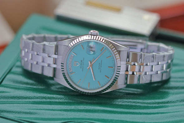 Tudor Prince Date-Day 36mm Tiffany blue watch