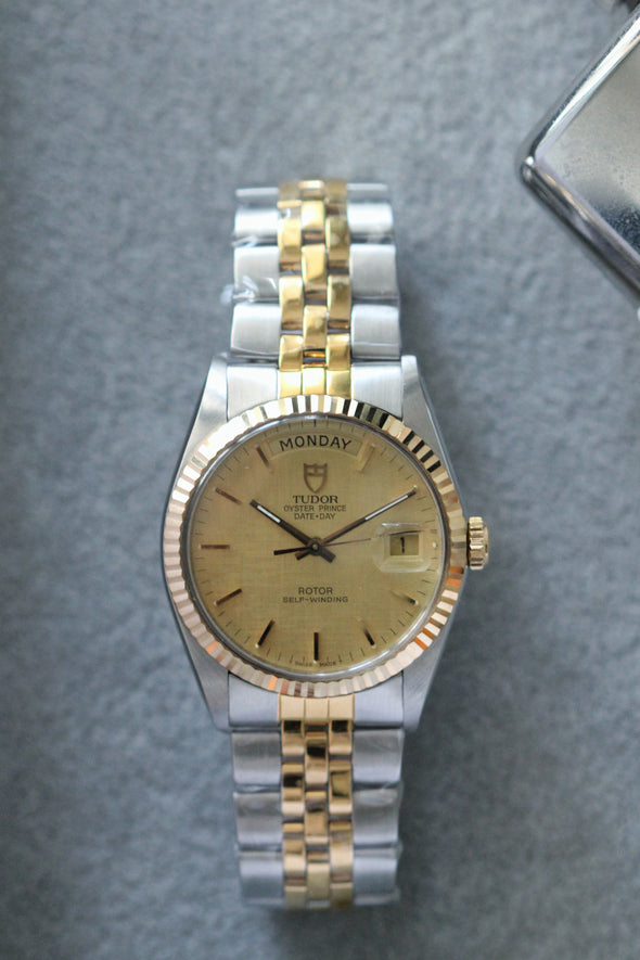 Tudor Vintage Oyster Date 94613 Linen Dial watch 1990 Circa