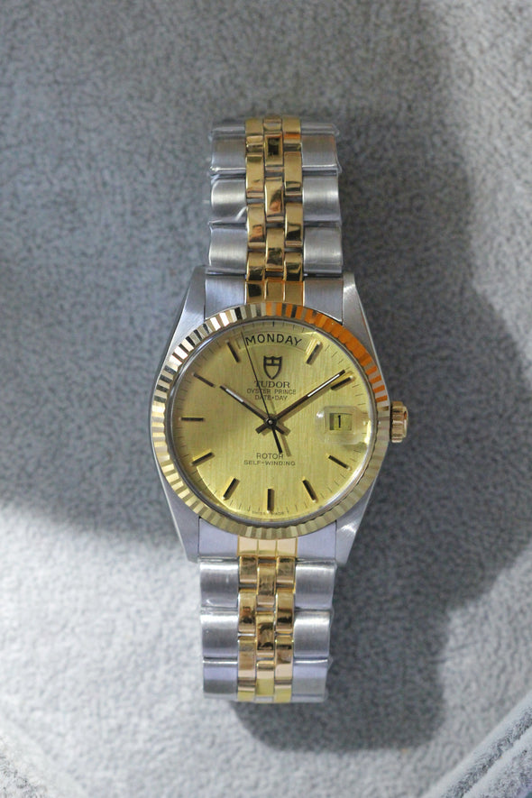 Tudor Vintage Oyster Date 94613 Linen Dial watch 1990 Circa
