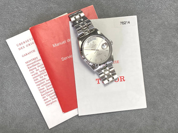 Tudor Prince Date-Day 76214 Automatic Stainless steel Men's Watch Box & Paper