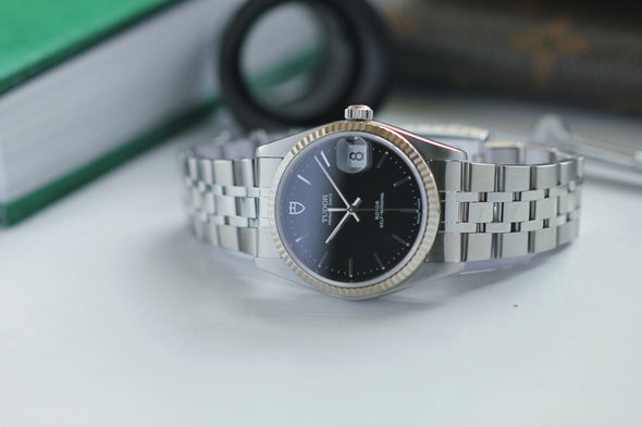 Tudor Prince Day 74034 Black Dial Watch