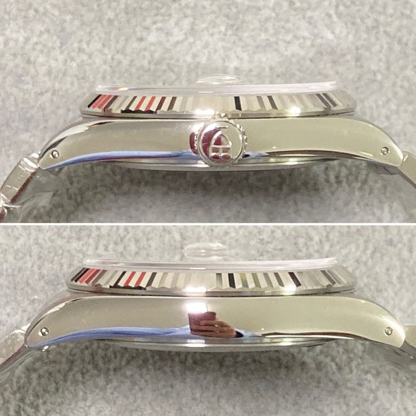 Tudor Prince Date-Day 76214 Automatic Linen dial watch Brand New unworn