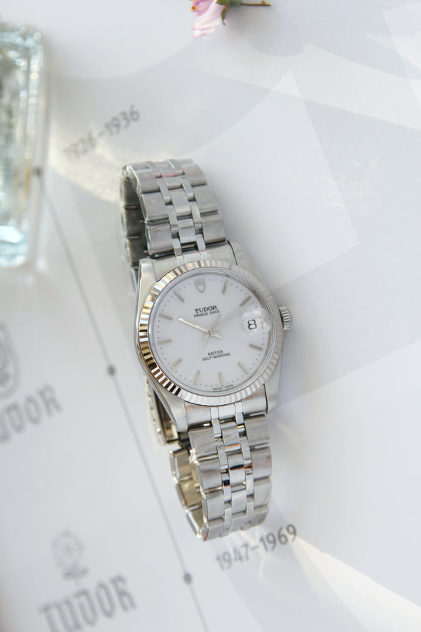 Tudor Prince Day 74034 White Dial Watch