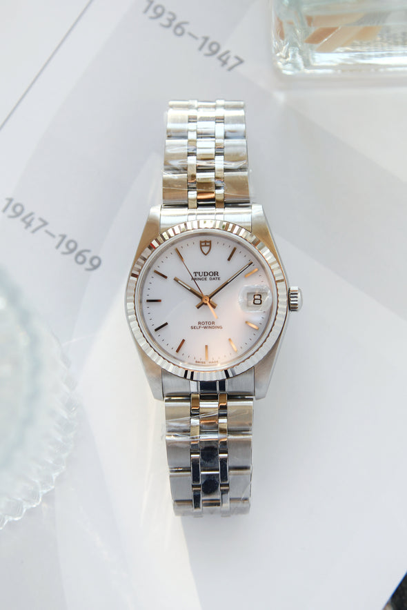 Tudor Prince Day 74034 White Dial Watch