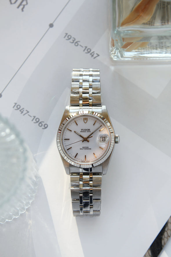 Tudor Prince Day 74034 White Dial Watch