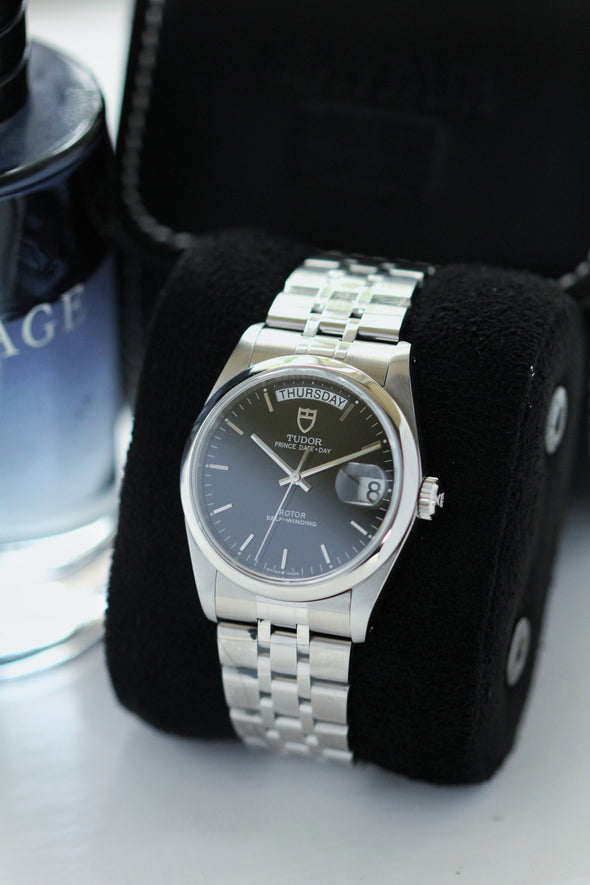 Tudor Prince Date-Day 76200 Black Dial watch full-set
