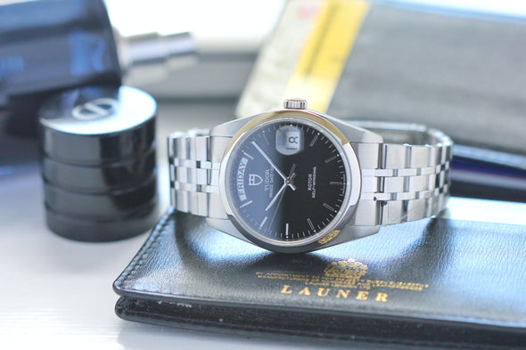 Tudor Prince Date-Day 76200 Black Dial watch full-set