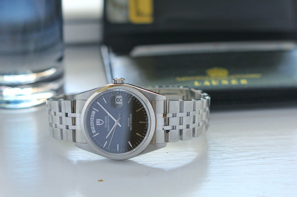 Tudor Prince Date-Day 76200 Black Dial watch full-set