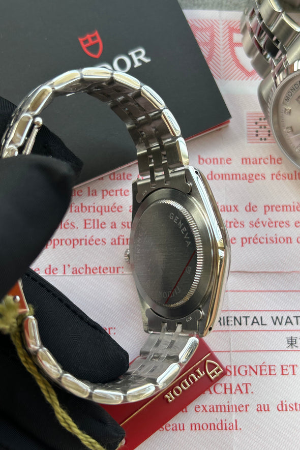 Tudor Prince Date-Day 74034 rare Diamond dial Full-Set Watch