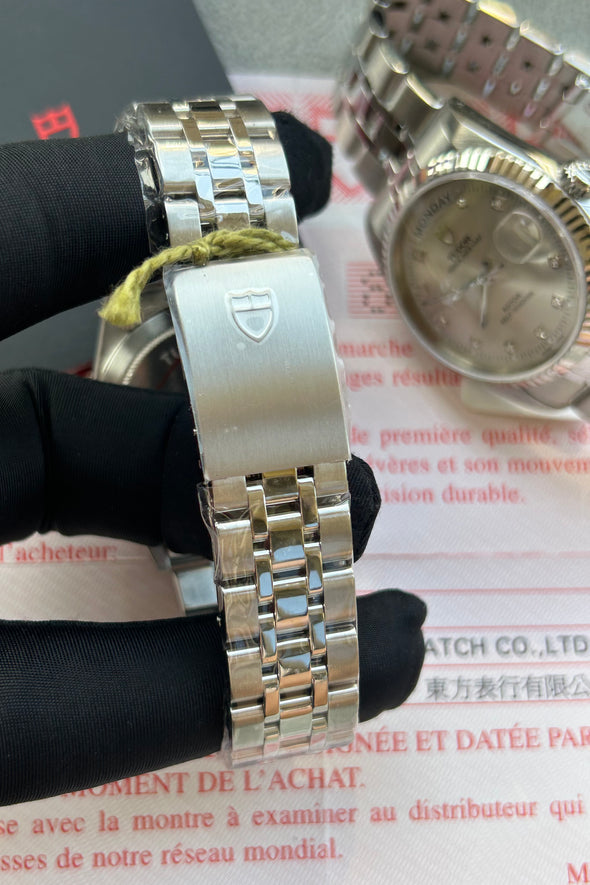 Tudor Prince Date-Day 74034 rare Diamond dial Full-Set Watch