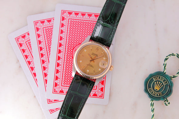 Tudor Prince Date 74033 rare diamond dial Watch