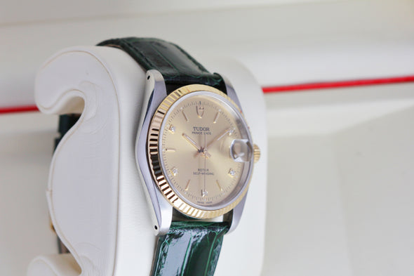Tudor Prince Date 74033 rare diamond dial Watch