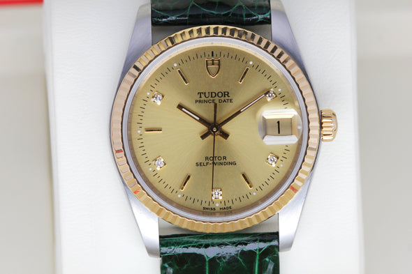 Tudor Prince Date 74033 rare diamond dial Watch