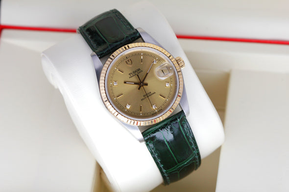 Tudor Prince Date 74033 rare diamond dial Watch